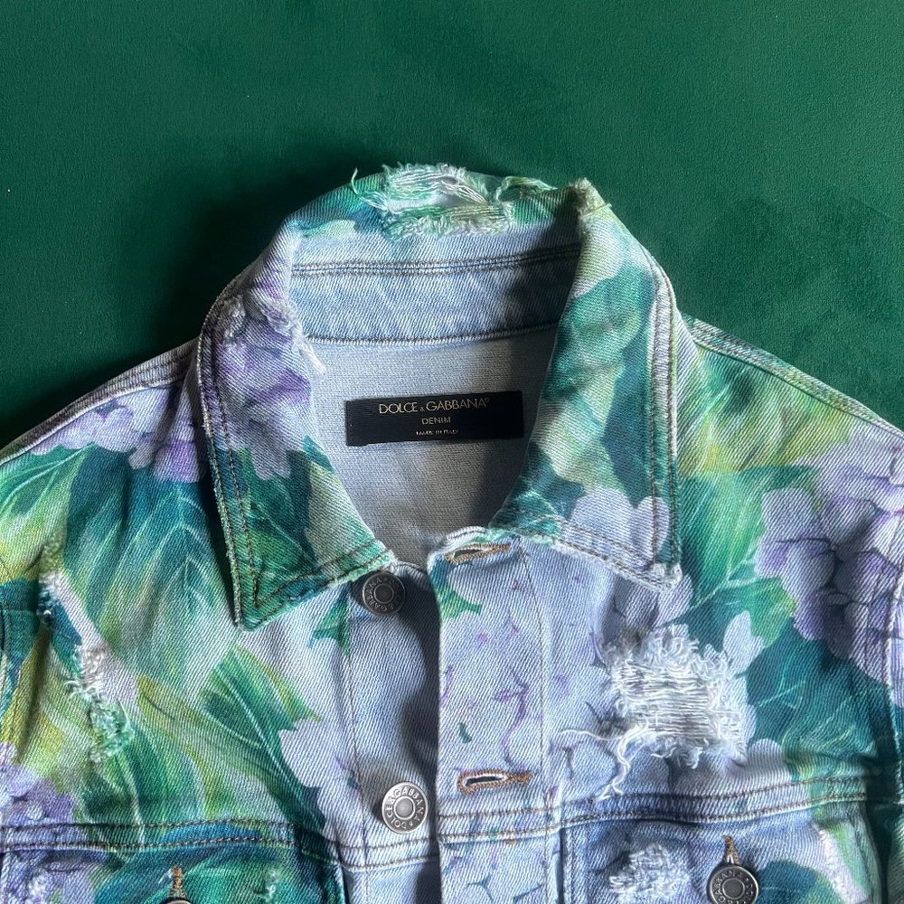 Dolce & Gabbana Floral Jean Jacket